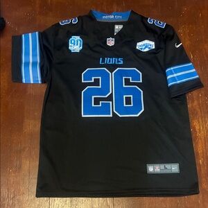 Nike Detroit Lions Jahmyr Gibbs 26 Jersey Large NWOT